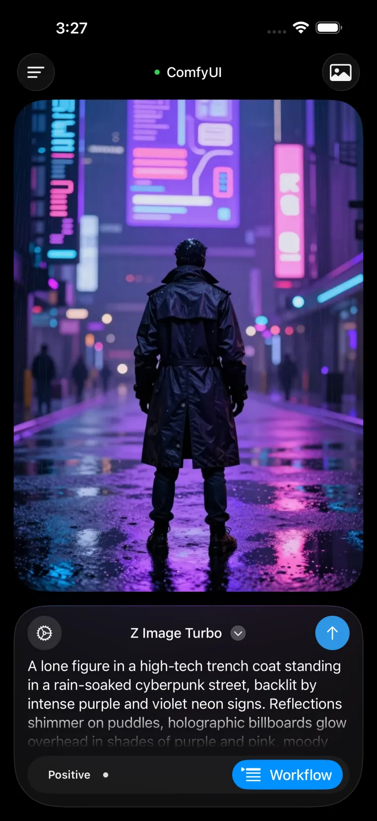 Gallery of images generated through ComfyUI.